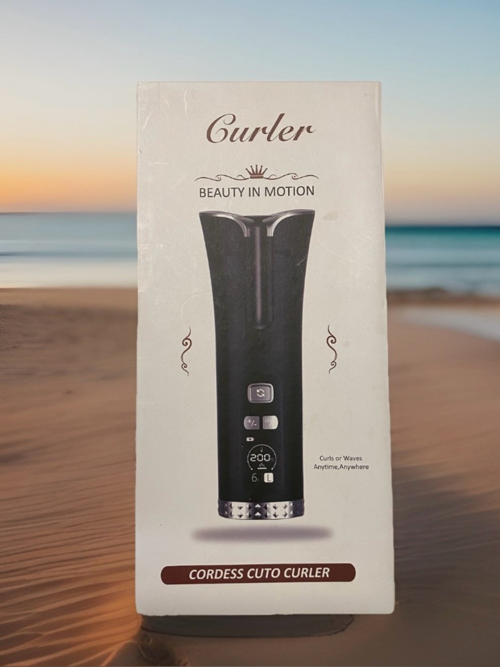 Curler Pink Cuto Cordless Auto Hair Curler